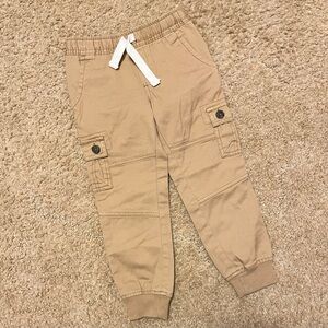 Kids Beige Cargo Pants